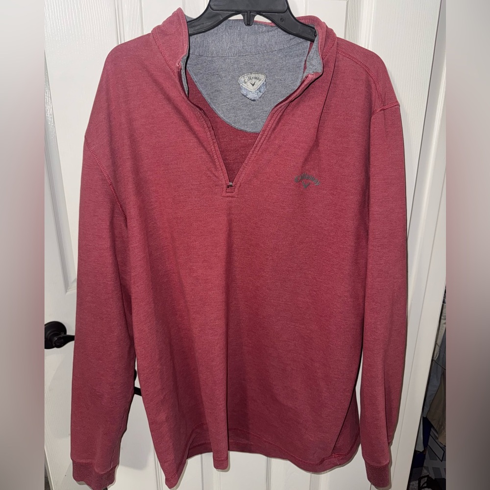 Callaway Men's XL Long Sleeve 1/4 Zip Pullover Sweatshirt